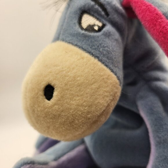 Vintage Walt Disney Company Eeyore Stuffed Plush 9" Donkey Beanie - Picture 9 of 16